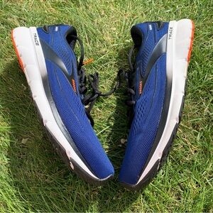 Brooks Trace 2 Mens 12 Shoes Road Race Running Adaptive Blue Depths Black White